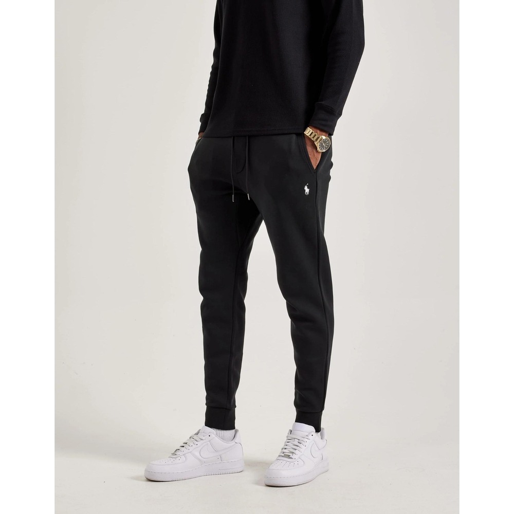 Polo Ralph Lauren Mens LRG Jersey Athletic Joggers BLACK Sweatpants